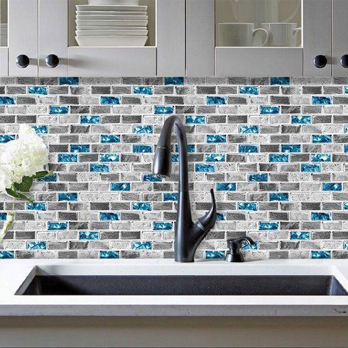 3D панель самоклейка вінілова VividTiles листова декоративна 30.5*30.5 см (VT-6)