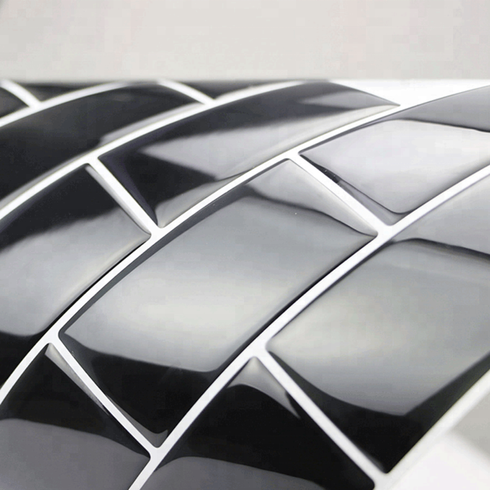 3D панель самоклейка вінілова VividTiles під чорну цеглу листова декоративна 30.5*30.5 см (VT-3)